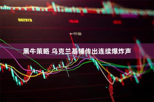 黑牛策略 乌克兰基辅传出连续爆炸声